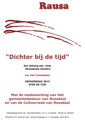 Kaft van Rausa 2013 03